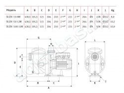 Насос с префильтром SILEN I 33 8M (IRIS 500M)
